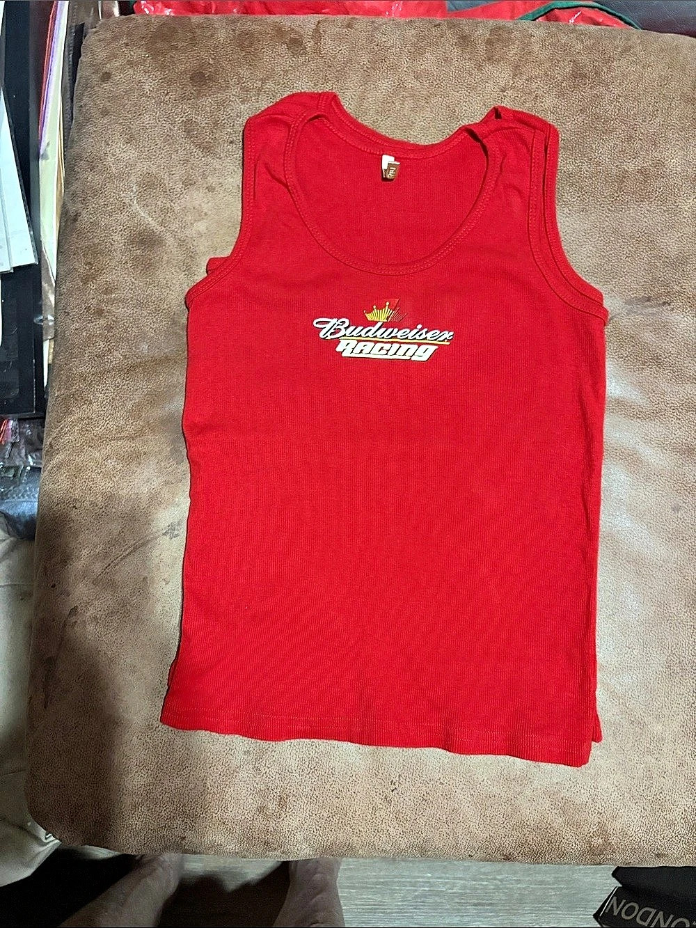 Budweiser Racing tank top in Red Size Medium